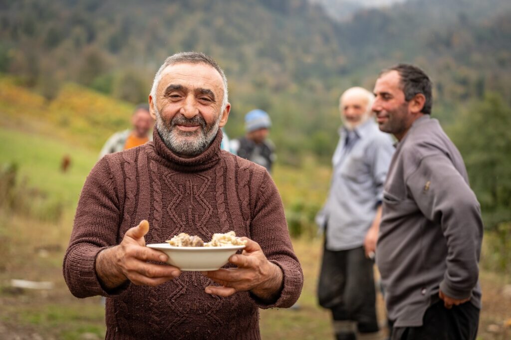 A warm welcome from locals in Georgia